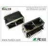 1x2 Gigabit RJ45 Connector With Transformer and LEDs thumbnail-1