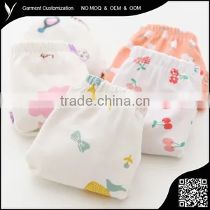 Cartoon And Fruits Print Organic Cotton Children Panties thumbnail-2