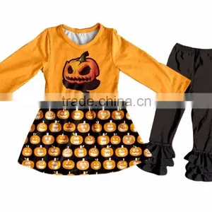 Children's Cotton Clothes Halloween Outfit Wholesale Remake Polka Dot Clothes Suit Sets Fall Children Clothing thumbnail-2