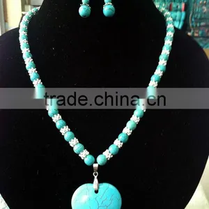 Craft and Beautiful Kallaite Jewelry Set With Alloy Accessories For Lady thumbnail-1
