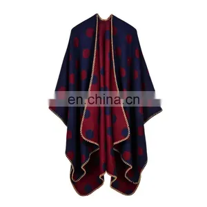 New Lengthened Thickening Winter And Winter Travel Cape Cloak thumbnail-4