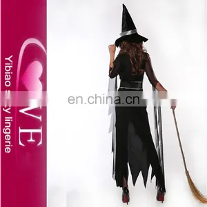 Cheap Price Spell Caster Dark Long Dress Sexy Black Witch Costume thumbnail-2