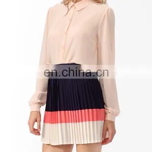 CHEFON Long Sleeve Rhinestoned Collar Models Ladies Suit Sets Skirt and Blouse for Lady thumbnail-1