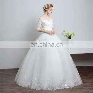 HS1602 Wholesale Price Under $100 Cheap Wedding Dress 2016 thumbnail-1