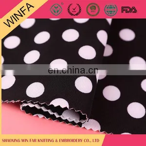 Latest Designs Luxury Garment Use White Spot Scuba Print Fabric thumbnail-1