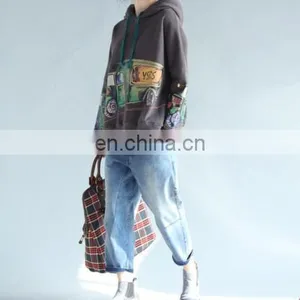 Fashion Hooded Sweater Winter Women Casual Short Sweatshirt Pullover Hoodies thumbnail-4