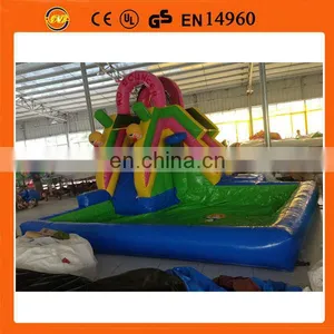 Pororo Inflatable Water Slide With Pool thumbnail-1