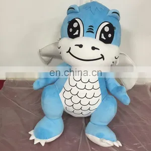 HI EN71 Standard Wholesale Customized Blue Giant Dinosaur Plush Toys thumbnail-1