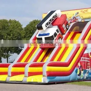 Aufblasbar RUTSCHE FEUERWEHR Riesenrutschen thumbnail-1