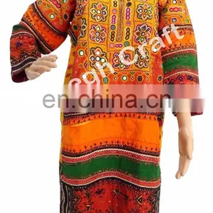 Afghan Kuchi Ethnic Dress- Vintage Kuchi Afghan Dress -Banjara Tribal Belly Dancing Costume Tunic Top thumbnail-2