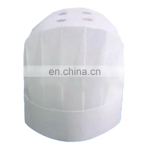 Disposable Nonwoven White Chef Hat With Pinting thumbnail-1