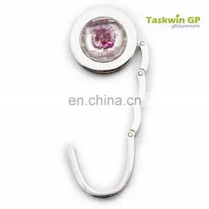 Hot Sale Custom no MOQ , Crystal Metal Table Hook Hanger thumbnail-5