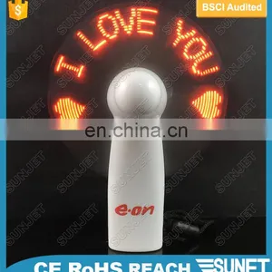 Personalized Programmable Shining Message Led Mini Fan Manual thumbnail-3