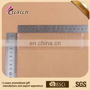 Promotional 15cm Clear Blank Plastic Straight Ruler With Round Corner thumbnail-3