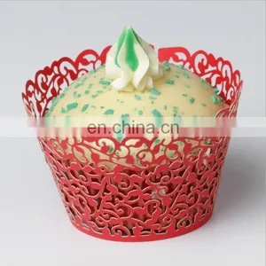 Cupcake Wrappers Filigree Vine Cake Wraps Wedding Birthday Decorating thumbnail-5