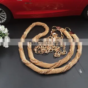 Cheap Good Quality Diamond Charm Lady's Metal Waist Chain Women Waist Chain Belt For Lady Dress Fashion Belt Women Chain thumbnail-6