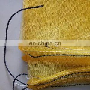 80x100cm,70x90cm Green Monofilament HDPE Date Tree Date Palm Mesh Net Bag With Black Drawstrings thumbnail-1