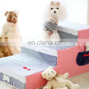 Washable Pet Steps/Stairs With Soft Plush Fabric for Dogs and Cats by Best Pet Supplies thumbnail-3