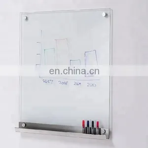 Best Price DIY Magnetic Writing Glass Board With Legs for Office thumbnail-4