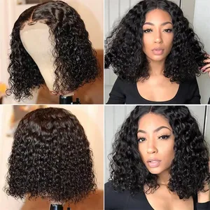KHH Hot Beauty Hair 13x4 Lace Frontal Pre Plucked With Baby Hair Lace Wig Vendors Hair Human Wigs Lace Front Bob Wigs thumbnail-4