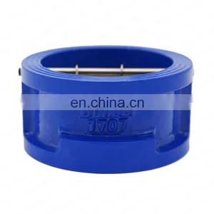 Bundor DN80 Factory Price PN16 Wafer Check Valve Manufacturer Double Door Wafer Check Valve thumbnail-1