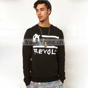 Round Neck Pullover Men Sweatshirt 2014 thumbnail-1