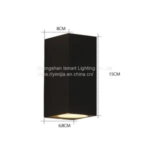 Round Square Design Waterproof IP65 6W 12W Led Wall Light thumbnail-2