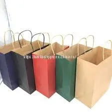 Kraft Paper Bag Printing Brown Paper Packaging Bags Offset Printing Wholesale Custom Printed China Supplier thumbnail-1