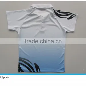 Custom Sublimation Netball Polo Shirt for Polyester thumbnail-2