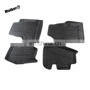 Offroad Auto Foot Mat for Jeep Wrangler TJ 97-06 Car Accessories Black Car Mat thumbnail-1