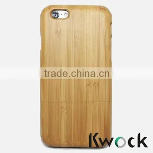 Flat Bamboo Custom Engraved Real Wood Case Cover for Mobile Phone thumbnail-1