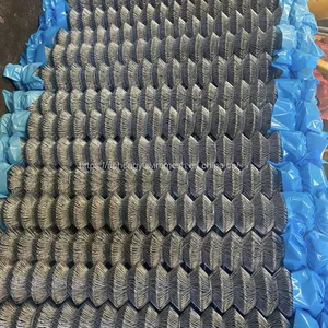 Galvanized Chain-link Fencing Chinese Factory Chain Link Mesh Wire Yard Fence Playground Tennis School Back Yard Fence Security Military Fence thumbnail-2