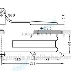 01179 Hot Selling Trailer Ramp Door Hinge thumbnail-2