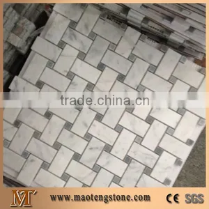 Marble Mosaics Tile With White Statuary thumbnail-1