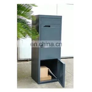 Large Package Waterproof Outside Metal Steel Letter Mail Mailbox Post Wall Mount Outdoor Smart Parcel Delivery Drop Box thumbnail-2
