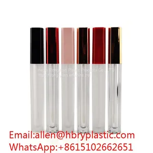 Wholesale Eyeliner Mascara Empty Round Lipstick Container Glass 5ml Cosmetic Lip Gloss Tubes thumbnail-1