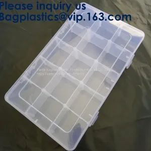 Grid Storage Box Plastic Single Compartment Size Adjustable Jewelry Organizer Bead Storage Box thumbnail-5