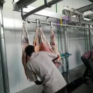 Halal Slaughterhouse Solution Goat Slaughtering Equipment Abattoir Lamb Sheep Skinning Machine UAE thumbnail-1