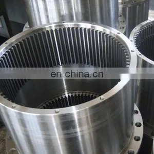 17CrNiMo6 Cnc Machine DIN 6 Large Spur Gear Hardened Tooth Surface High Speed Load Gears thumbnail-1