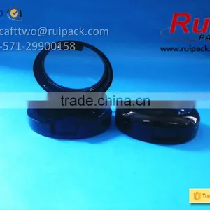 Black Round Single Layer Shading Powder Case With Clear Cap, One Layer Pressed Powder Case/container thumbnail-4
