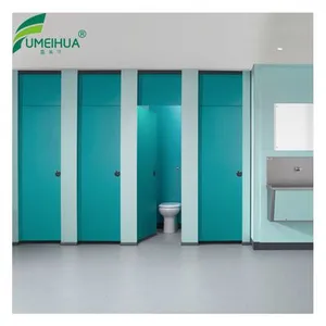 12mm HPL Board Toilet Cubicle Compact Laminate Toilet Cubicles System thumbnail-3