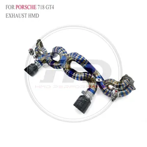 HMD Titanium Exhaust Catback is Suitable for Porsche 718 GT4 GTS RS 4.0L Auto Modification Parts Valve Muffler With Tips Whatsapp+86 18946955156 thumbnail-1