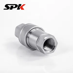 KZE Series British Standard (BSP) Open-Close Type Hydraulic Carbon Steel Quick Couplings, High-Pressure Hydraulic Tube Quick Disconnect Couplings thumbnail-4