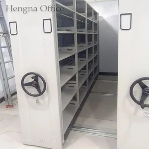 Space-Saving Mobile Filing System SAKQ322-Customized Color Steel Cabinet With Silent Rubber Strips for Corporate Office Organization-Factory Direct thumbnail-3