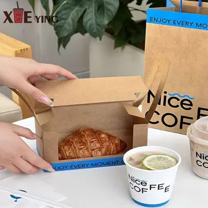 Custom Paper Fast Food Fried Chicken Take Out Burger Boxes Cardboard French Fries Fried Chicken Wing Paper Packaging Box Design thumbnail-4
