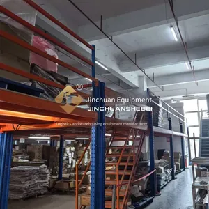 Jinchuan Non-standard Steel Structure Platform Shelves, Upper Layer for Storage + Lower Layer for Operation, Heavy-duty and Stable, Safe and Reliable thumbnail-1