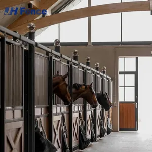 Horse Stall Stable Galvanize Farm Riding Horse Shelter Horse Stable Stall Whit Roof thumbnail-5
