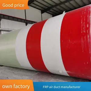Exhaust Gas Deodorization Exhaust Duct, Frp Outdoor Chimney, Fiberglass Cable Duct, Pultruded and Wound Pipe thumbnail-4