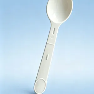 Food Grade PP Folding Ice Cream Spoon - Durable Plastic Spoon Set for Desserts thumbnail-1