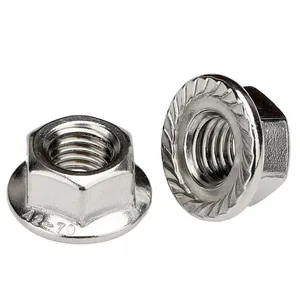 DIN 6923 Hex Serrated Flange Nuts With Pad Lock Nut Hexagonal Flange Nut thumbnail-5